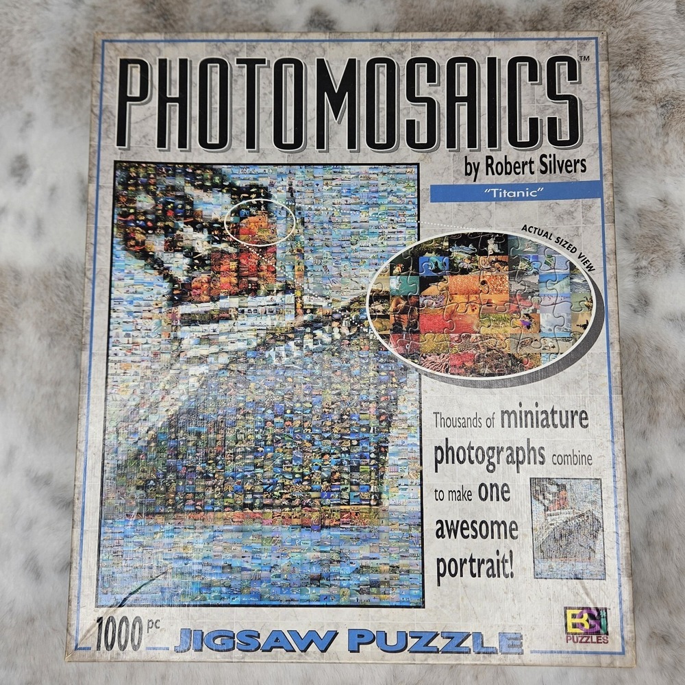 Photomosaics Titanic Jigsaw Puzzle Robert Silvers 1000+ Pieces‎ Approx. 20 X 28